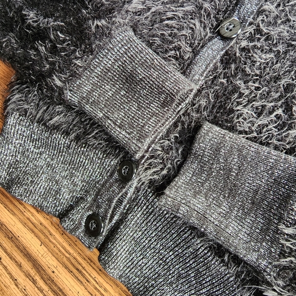 Rewind Fuzzy Button Front Cardigan - Picture 6 of 8